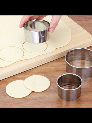 不锈钢饺子皮模具家用手工包饺子工具花式饼干蛋糕圆型工具三件套#家用工具 #美食模具 #不锈钢制品 #手工制作 #厨房好物