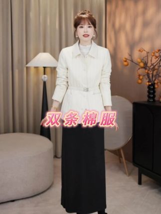 “双条棉服”暖冬有型!绗棉保暖收腰显瘦棉服 #穿出女人味 #精致优雅 #轻奢女装 #洋气上档次 #上衣