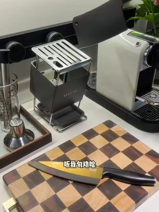 【多功能刀架】厨房置物架收纳架菜刀剪刀多把沥水碳钢不锈高端大气#厨房刀架 #多功能 #碳钢不锈 #刀具收纳 #置物架