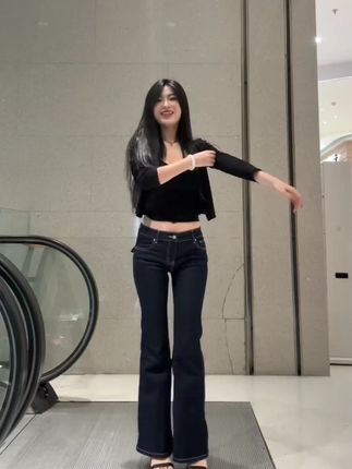 OTM DENIM【星夏】低腰弹力喇叭裤不易褪色丹宁秋冬新款修身提臀#OTMDENIM #秋冬喇叭裤 #低腰弹力裤 #修身提臀 #丹宁裤子