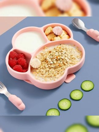 爱贝迪拉宝宝餐盘吸盘分格盘一体式婴儿硅胶盘辅食碗儿童吃饭餐具#宝宝餐盘 #宝宝餐盘推荐 #宝宝餐盘吸盘 #宝宝餐盘分格 #儿童餐具