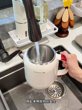 #【Gresland奔驰】复古高端食品级304不锈钢双层保温无缝电热水壶 #爆款推荐