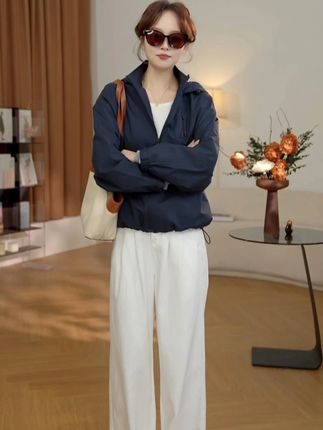 长腿白牛⑦七七146小个子白色高腰显瘦直筒牛仔裤女早秋新款小美说#小个子穿搭#谁穿谁好看#高级感穿搭#显高显瘦显腿长#牛仔裤