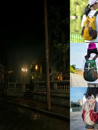 户外双肩包超轻薄女旅行背包大容量折叠背包运动包跑步旅游登山包