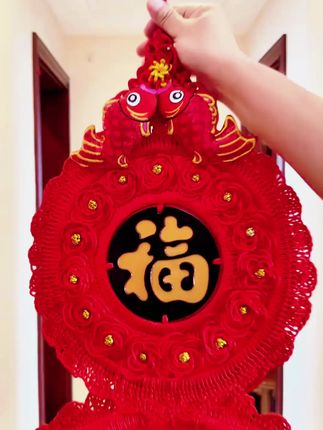 【乔迁挂件中国结】(葫芦挂饰)客厅玄关背景墙阳台走廊装饰春节挂件#装饰春节挂件 #客厅玄关背景墙 #乔迁挂件中国结