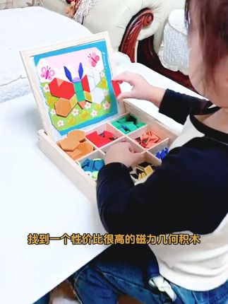 3-6岁小学生磁力七巧板益智玩具 #拼图积木 #磁力七巧板 #儿童玩具 #小学生玩具 #儿童益智玩具