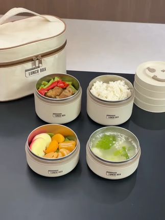 告别外卖,自己带饭,不仅卫生健康,还能保温保鲜,又可微波炉加热! 保温饭盒 饭盒 便当盒 餐盒