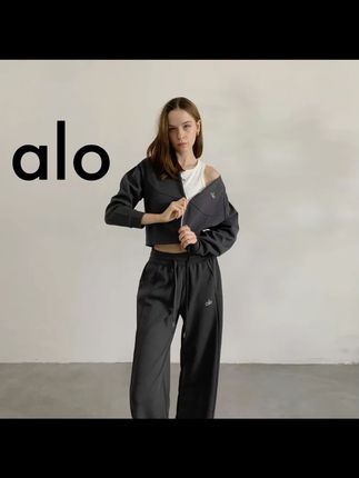 alo女士秋季宽松立领拉链卫衣式运动外套健身瑜伽服上衣2502#alo运动外套 #秋季健身服 #宽松卫衣 #瑜伽外套 #女士运动装