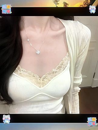 柯柒 钛钢项链 四叶草项链女轻奢小众设计感ins时尚百搭锁骨链柯柒 钛钢项链 四叶草项链女轻奢小众设计感ins时尚百搭锁骨链
