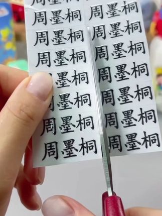定制姓名贴学生 #卡通姓名贴 #姓名贴定制 #学生党必备 #开学必备 #好物分享