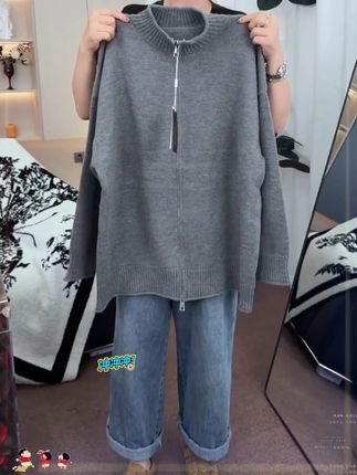 秋季新款的针织开衫 款式百搭质量好#谁穿谁好看 #休闲穿搭 #面料舒适 #外套穿搭 #针织衫 A