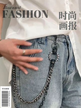 🔥一秒变身街头焦点!这条腰链也太炸了! 普通裤子太无聊?试试这个神器!🔥新款皮带装饰链条腰链来了!一秒提升穿搭层次感✨男女同款!挂在裤子上直接变身街头潮人👖💥#腰链搭配 #朋克穿搭 #配饰分享 #嘻哈风 #OOTD