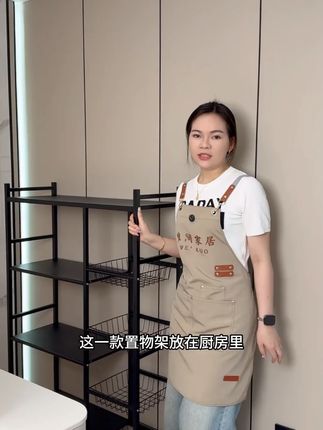 厨房置物架落地多层蔬菜篮收纳架多功能微波炉烤箱货架家用可移动#厨房置物架 #家用收纳 #多层货架 #可移动架子 #厨房好物