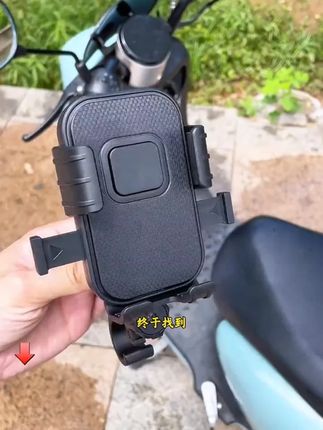 自行车电瓶车外卖摩托骑行车载防震手机导航支架电动车手机架#电动车手机支架支架 户外骑行 车载手机支架