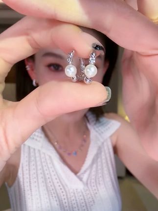G XIAOXIAO 镀K金 气质时尚高级百搭圆珠耳夹两只 #首饰分享 #精致女人必备 #耳饰 #耳环 #首饰