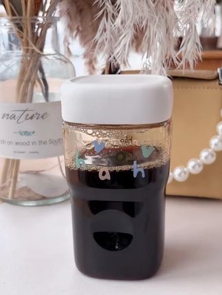 便携小方瓶水果杯咖啡杯户外密封罐透明简约奶杯水杯耐热ins水杯#咖啡杯#水杯推荐#好物推荐#杯子控 #好物种草 @DOU+上热门 @DOU+小助手