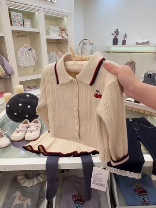 #毛衣控#套装两件套#穿搭分享#童装