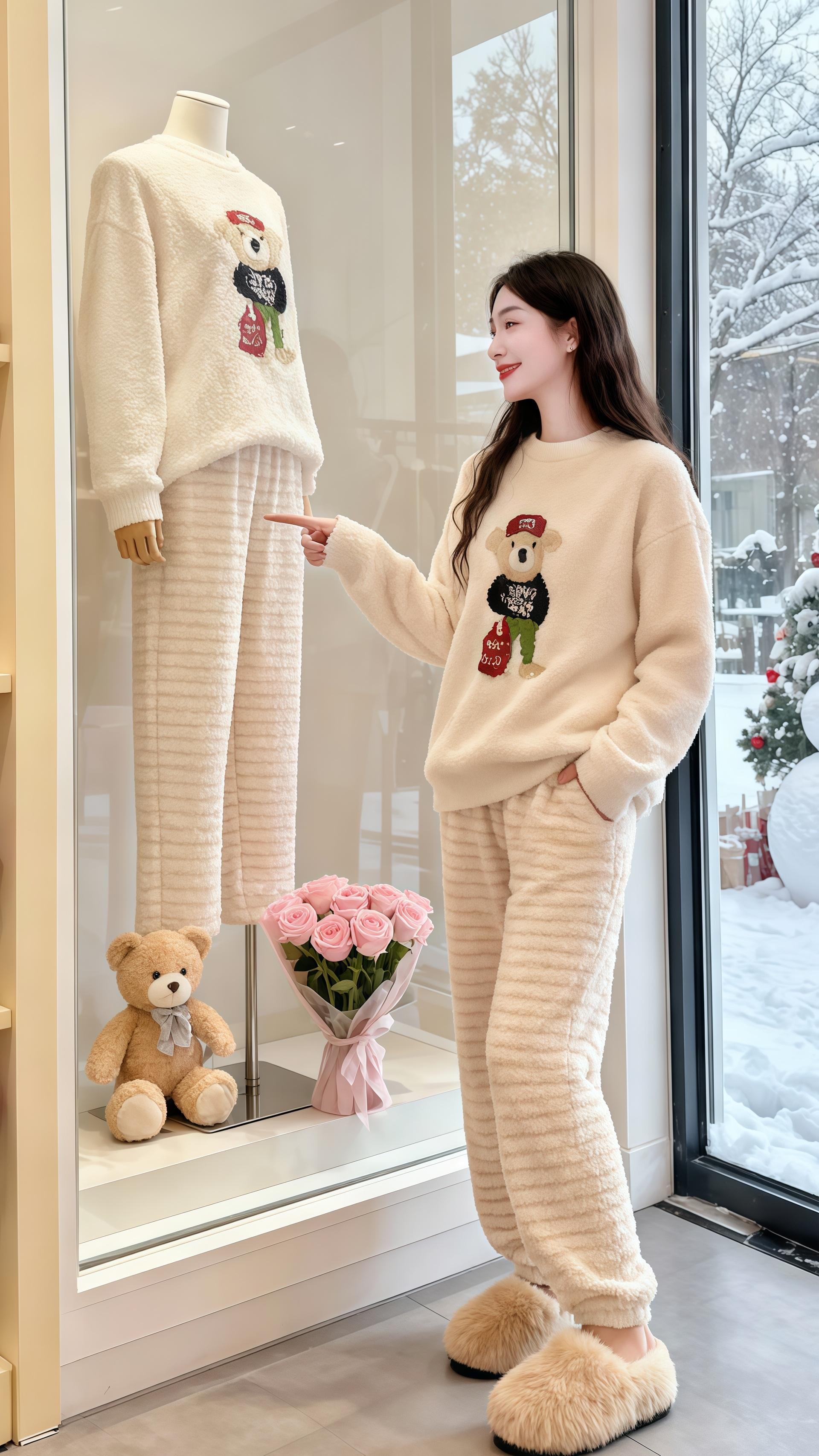 #加绒家居服#秋冬穿搭