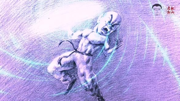 七龙珠-克林气圆斩-卡通人物速写 #卡通人物速写