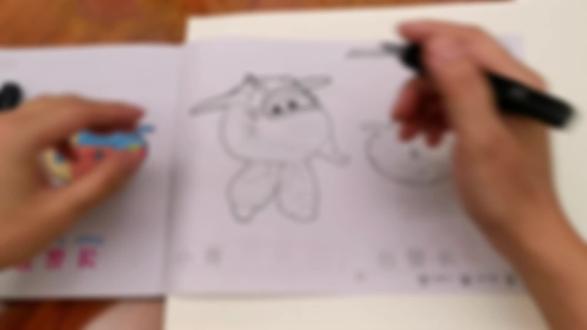 看动画学画画:超级飞侠小青一3-HW1218 #简笔画 #儿童简笔画 #手绘 #儿童画 #儿童绘画 #画画