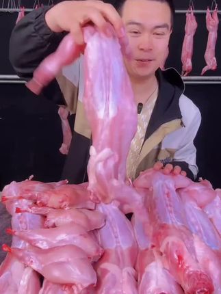 #10个大号新鲜兔子后腿顺丰冷链包邮