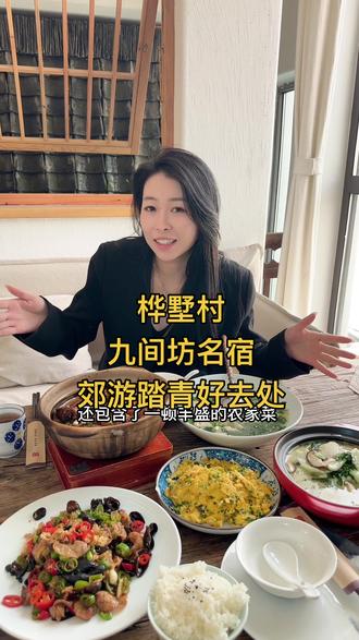 如果你想到周边放松一下的话我推荐你来桦墅村这里,晚上住住九间坊名宿吃吃农家菜真的很不错#春日游玩攻略 #亲子游玩好去处 @抖音小助手 #酒旅心动分享官 #开春说走就走的旅行 #住进风景里