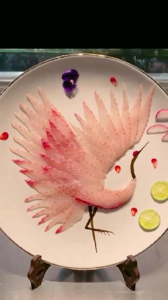 鱼雕——仙鹤展翅#鱼雕 - 抖音