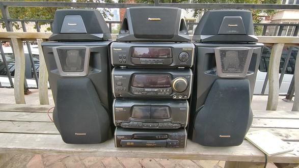 松下EH60X组合机一套 ,卡带不好用,其它都好用,没有遥控留言 #录音机