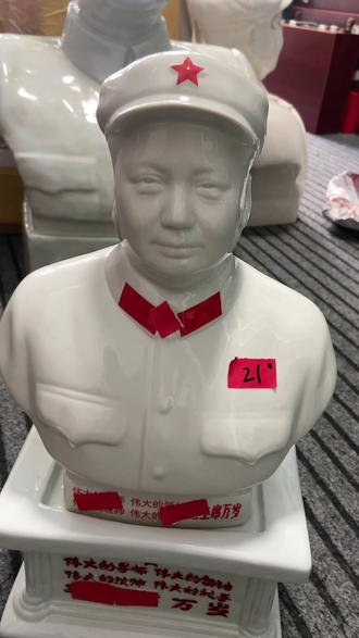 加底座高40公分爷爷半身像,非常漂亮👍#唐山瓷