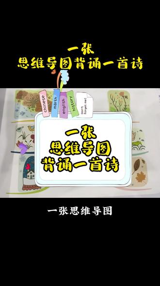 一张思维导图背诵一首诗#《春夏秋冬》#古诗#思维导图#记忆法