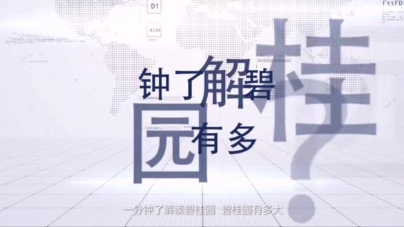 一分钟了解碧桂园