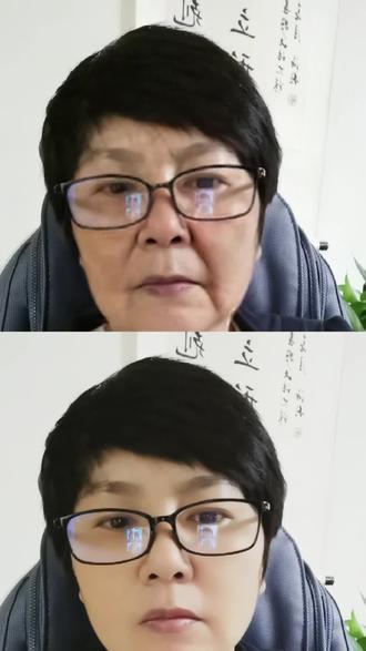 从我80岁的脸上看到了妈妈的样子