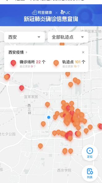 行程轨迹西安加油