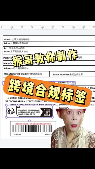 30秒教会你制作跨境合规标签,包含所有标签类目,像普货、欧代,temu全都有...#跨境标签 #跨境电商 #欧代 #temu标签 #gpsr