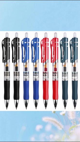 按动中性笔 晨光K35按动中性笔0.5速干顺滑小学生3-6年级考试办公签字笔黑色#书写工具 #速干笔 #05速干 #小学生 #文具用品