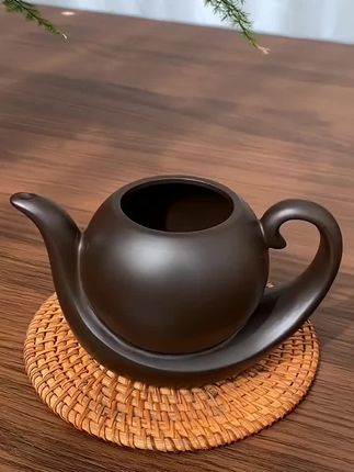 宜兴紫砂壶一帆风顺原矿黑泥手工茶壶家用功夫茶具泡茶壶送礼佳品#紫砂壶 #原矿紫砂#人生如茶 #今天你喝茶了吗 #抖音中秋好礼季