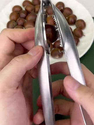 吃板栗的季节到了,试试这款不锈钢板栗开口器。#板栗开口器 #不锈钢 #板栗