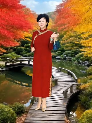 喜婆婆婚宴旗袍#秋冬都市硬核穿搭 #小个子秋冬穿搭 #把日常衣服穿出新花样 #秋冬穿搭新鲜感在线 #早秋穿搭三分钟出门不是梦