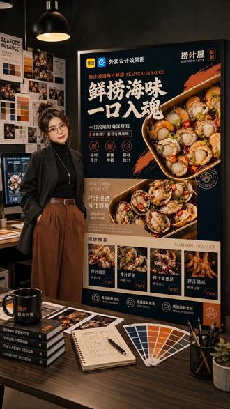 需要设计外卖图吗,把我推给需要的老板! #外卖设计 #餐饮品牌 #美团运营 #品牌升级