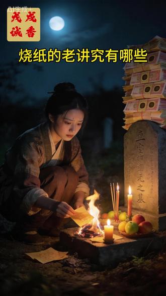 传统文化,烧纸的老讲究有哪些 #传统文化 #民间故事