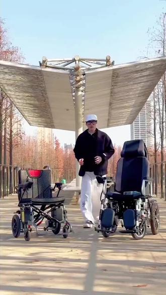 灿世D10电动轮椅车老人专用可折叠轻便智能全自动可躺残疾人四 #电动轮椅 #代步车 #全自动轮椅车#医疗器械 #健康