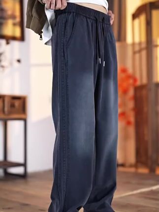 真维斯秋季休闲裤男士宽松直筒天丝垂感男生阔腿长裤子男2025新款#裤子 #穿搭 #休闲裤 #裤子穿搭 #男生穿搭