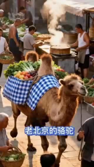 老北京的骆驼#老北京