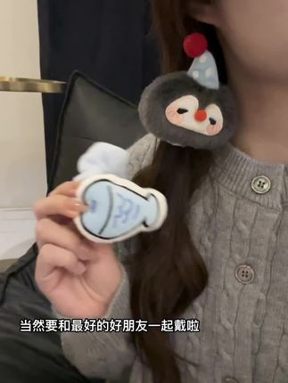 真的巨巨巨可爱啊!呆萌的小企鹅发圈#拍照姿势 #爱了爱了 #少女 #发圈
