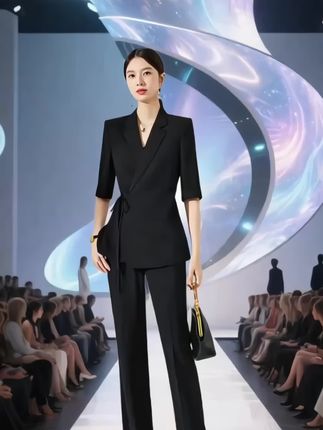 胖mm西服套装#引领时尚潮流 #气场全开 #高级感穿搭 #气质女神穿搭 #职场穿搭