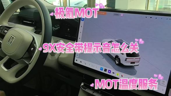 9X后排安全带提示音怎么关闭#极氪家 #极氪MOT温度服务