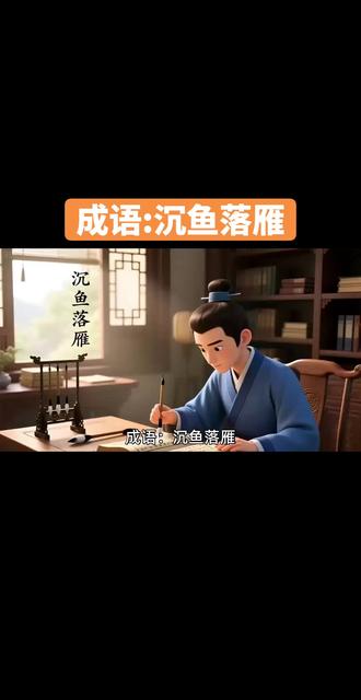 天天说成语之沉鱼落雁#涨知识 #科普 #成语