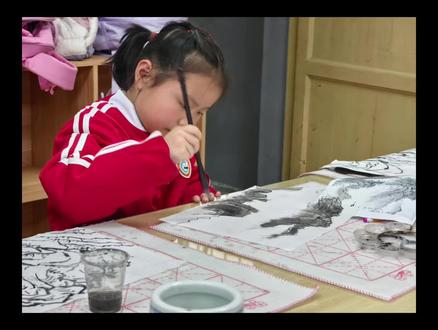 三年级水墨画社团作品集#儿童水墨画#绘画#中国文化传承 #岑巩