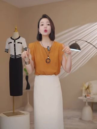 【袁么么】设计感小众法式衬衫女夏季无袖背心高级感显瘦上衣LT8719#优雅气质时尚#穿出高级感#款式新颖大方