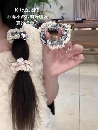 一百句:“想要吗送给你”不如一句 “送给你的感觉你会喜欢#发圈头绳 #头饰发饰 #仙女必备